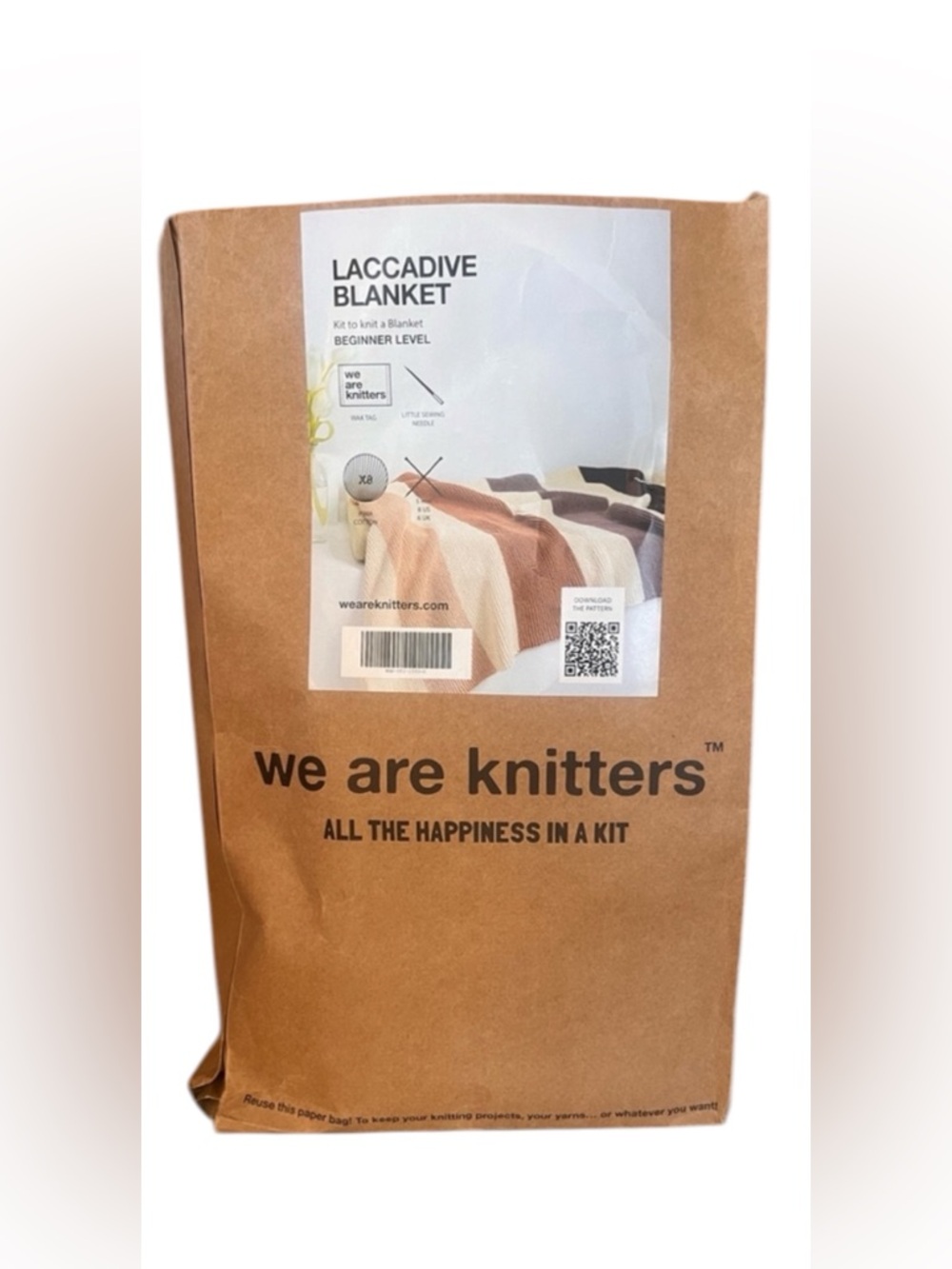 We Are Knitters Laccadive Blanket Kit - Beginner Friendly!